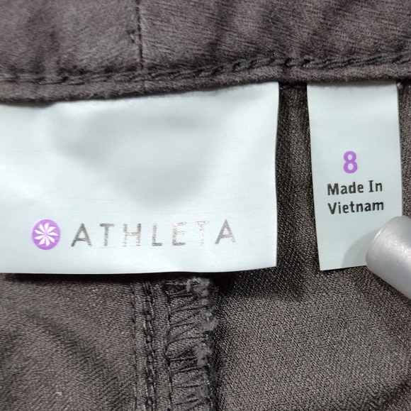 Athleta Cargo Pants Women's 8 Gray Casual Retro 90s Y2K Utility Sporty Outdoor - Picture 7 of 8